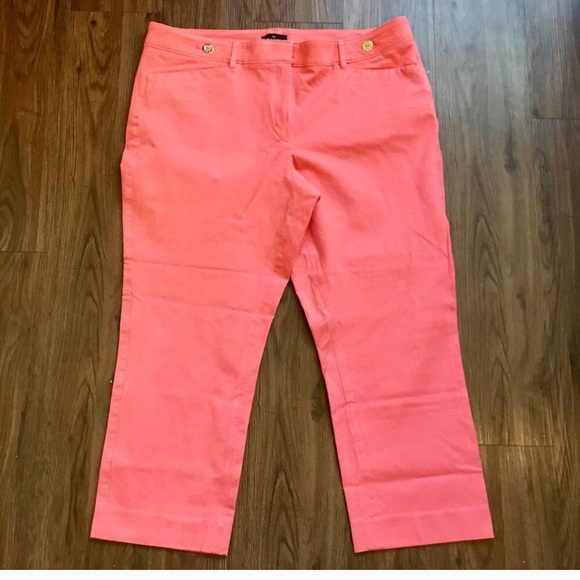 White House Black Market Pants - White House Black Market Cropped Pink Pants Sz 14
